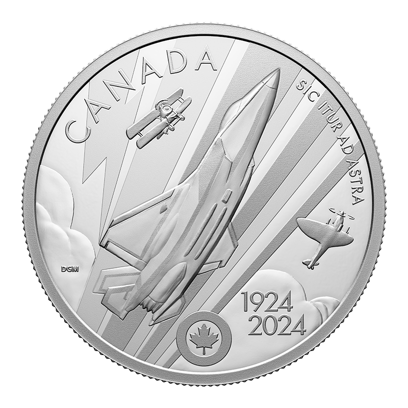 Image pour Pièce de 20 $ en argent fin – 100e anniversaire de l’Aviation royale canadienne (2024) à partir de Métaux précieux TD